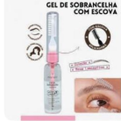 Gel de sobrancelhas incolor Mia Make com escova aplicadora